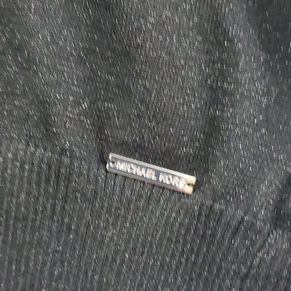 MIchael Kors Shimmering Black Cowl Neck Sweater Fringes Size Large EUC - Picture 4 of 9